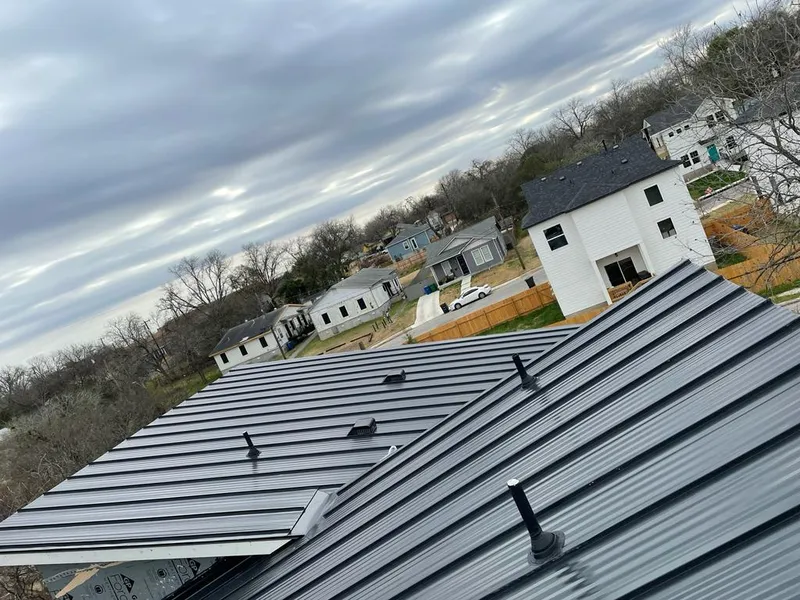 Standing seam metal roof panels with vents for Skylight Repair in Eudora
